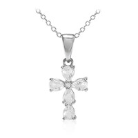 Collier en argent et Topaze blanche