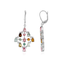 Boucles d'oreilles en argent et Tourmaline