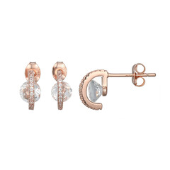 Boucles d'oreilles en argent et Topaze blanche (Adela Silber)