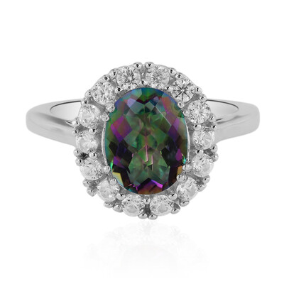 Bague en argent et Quartz mystique