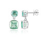 Boucles d'oreilles en argent et Fluorite du Braldu (Pallanova)