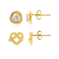 Boucles d'oreilles en argent et Topaze blanche