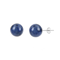 Boucles d'oreilles en argent et Dumortiérite