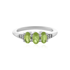 Bague en argent et Péridot de l'Arizona