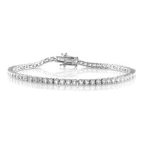 Bracelet en argent et Topaze blanche