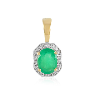 Pendentif en or et Emeraude du Brésil