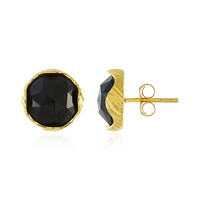 Boucles d'oreilles en argent et Onyx noir