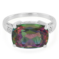 Bague en argent et Topaze Mystique