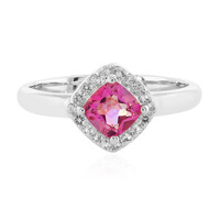Bague en argent et Topaze jubilaire