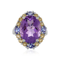 Bague en argent et Améthyste