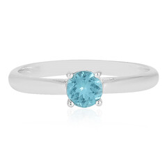 Bague en argent et Apatite bleue