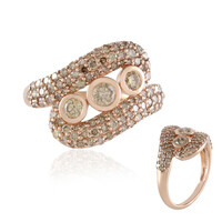 Bague en or et Diamant champagne I2 (KM by Juwelo)