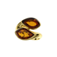 Bague en argent et Ambre baltique