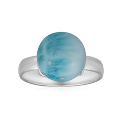 Bague en argent et Larimar