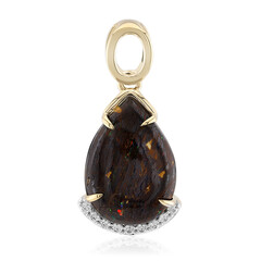 Pendentif en or et Opale Boulder
