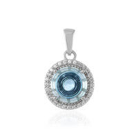 Pendentif en argent et Topaze bleu ciel