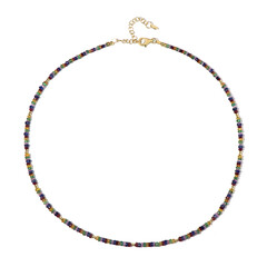 Collier en argent et Saphir jaune