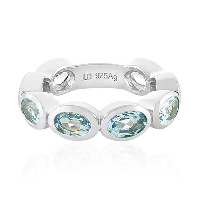 Bague en argent et Topaze bleu ciel