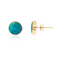 Boucles d'oreilles en argent et Chrysocolle