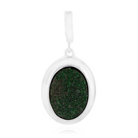 Pendentif en argent et Uvarovite