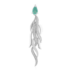 Pendentif en argent et Emeraude de Colombie (SAELOCANA)