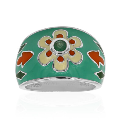 Bague en argent et Emeraude du Brésil (TPC)