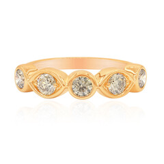 Bague en or et Diamant rose de France SI1 d'Argyle 