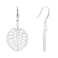 Boucles d'oreilles en argent et Nacre