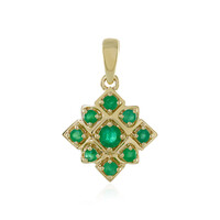 Pendentif en or et Emeraude du Brésil (Adela Gold)