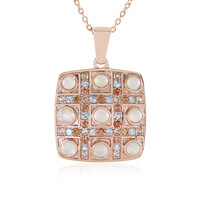 Collier en argent et Pierre de Lune blanche (KM by Juwelo)