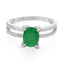 Bague en argent et Emeraude de Bahia