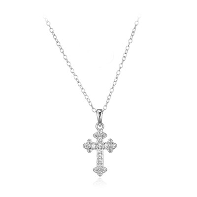 Collier en argent et Topaze blanche