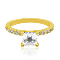 Bague en argent et Topaze blanche