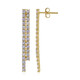 Boucles d'oreilles en argent et Tanzanite