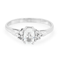 Bague en argent et Béryl de l'Himalaya