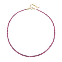 Collier en argent et Rubis du Mozambique