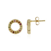 Boucles d'oreilles en argent et Tourmaline