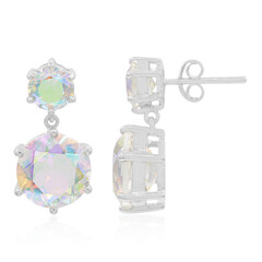 Boucles d'oreilles en argent et Quartz Rayon de Lune