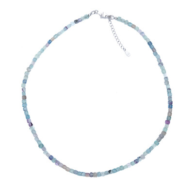 Collier en argent et Fluorite