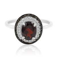 Bague en argent et Grenat