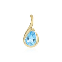 Pendentif en argent et Topaze bleu Suisse