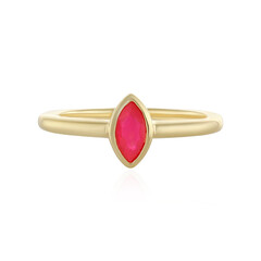 Bague en argent et Opale rose d'Éthiopie