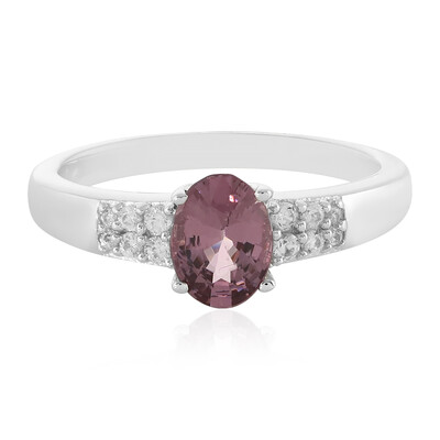 Bague en argent et Spinelle pourpre