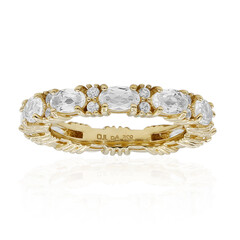 Bague en argent et Topaze blanche