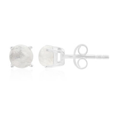 Boucles d'oreilles en argent et Pierre de Lune arc-en-ciel