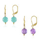 Boucles d'oreilles en argent et Amazonite