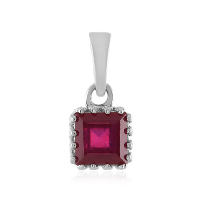 Pendentif en argent et Rubis de Madagascar