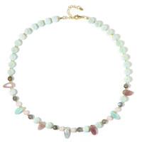 Collier en argent et Quartz rose (Riya)
