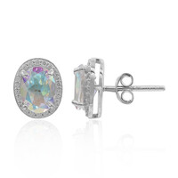 Boucles d'oreilles en argent et Topaze Rayon de Lune