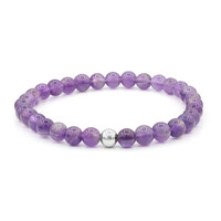 Bracelet en argent et Améthyste